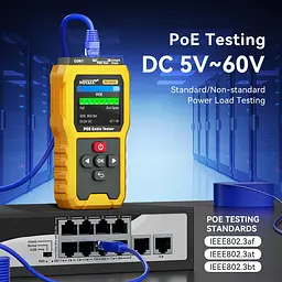 Кабельний тестер Noyafa NF-8504 PoE багатофункціональний RJ45 RJ11 (18701) - мініатюра 6