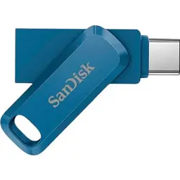 USB флеш-накопичувач SanDisk Dual Drive 64GB USB-А + USB-C Navy Blue [SDDDC3-064G-G46NB] [94249] - мініатюра 2