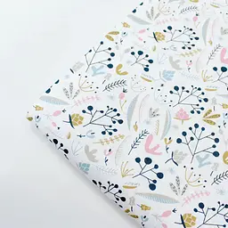 Дитяча постільна білизна в ліжечко FLOWERS CS9, рожевий (BushRose_DropPudra_140) - мініатюра 8