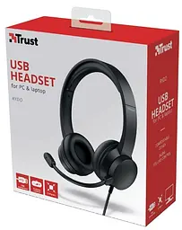 Гарнітура для ПК Trust Rydo On-Ear USB Black (24133_Trust) - мініатюра 11