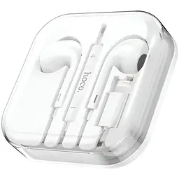 Навушники Hoco Lightning crystal earphones with mic M1 Max білі - мініатюра 4