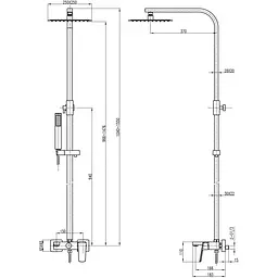 Душова система TOPAZ ODISS TO 18202-H66-BL - мініатюра 5