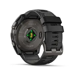 Смарт-часи Garmin Fenix 8 51 мм AMOLED Сапфір Чорний/Карбоновий DLC Титан з силіконовим ремінцем QuickFit 26 мм - мініатюра 3