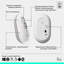 Миша Logitech POP with emoji Offбілий (L910-007411) (7031691) - мініатюра 6