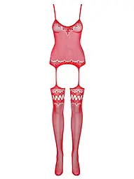 Комбінезон Obsessive F214 S/M/L червоний - мініатюра 3