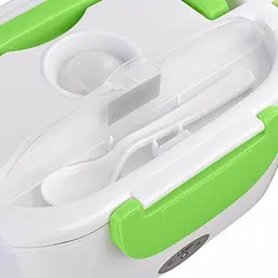 Автомобільний ланч-бокс з підігрівом Electronic Lunchbox від прикурювача на 1 л Зелений - мініатюра 4