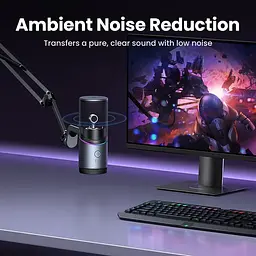 Мікрофон конденсаторний UGREEN CM769 USB потоковий з шумопоглинанням та підставкою Black - мініатюра 5