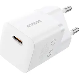 Мережевий зарядний пристрій Baseus GaN5 Mini Fast Charger USB-C 25W White (P10110909213-00) [139987]