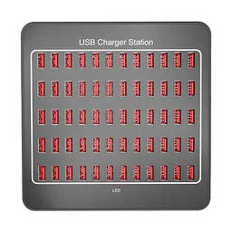 Зарядна станція ILEPO багатопортова на 60 USB портів 300 Вт / мережевий мультизарядний пристрій (19016) - мініатюра 2