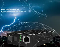 Медіаконвертер пари Tenda TFC-100 (A+B) 1310/1550nm WDM, одноволоконний, Full/Half Duplex, SC, 20 km