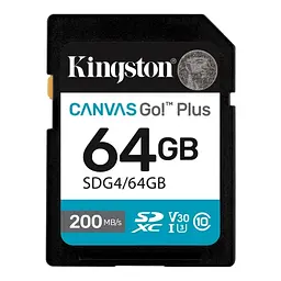 Карта пам'яті SDXC, 64Gb, Canvas Go! Plus Kingston teh0024475