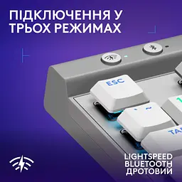 Клавіатура Logitech G515 TKL Lightspeed Tactile Bluetooth UA White (920-012539) - мініатюра 5