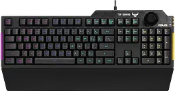 Клавіатура Asus TUF Gaming K1 USB UKR RGB Black (90MP01X0-BKMA00)