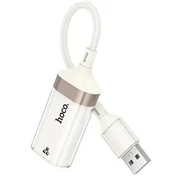 Перехідник Hoco UA41 Crystal USB to RJ45 100 Mbs (0.15m) Apricot - мініатюра 2