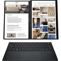 Ноутбук Asus Zenbook DUO OLED UX8406MA-PZ043X, Intel Core Ultra 9 185H, 5.1GHz, 14 3K Touch, 120Hz, 32GB, SSD 2TB, Intel Arc Graphics, Windows 11 Pro - мініатюра 2