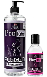 Iнтим-змазка Fresh Heaven універсальна Pro Lube 1000ml та для іграшок Play Toy 250ml 