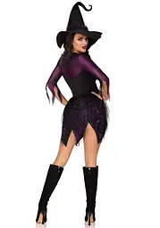 Костюм відьми Leg Avenue Mystical Witch S, сукня, капелюх - мініатюра 5