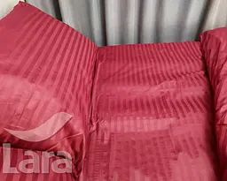 Постільна білизна LARA сатин-страйп Bordo d13035p полуторна - мініатюра 4