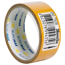 Скотч Buromax двосторонній на поліпропіленовій основі 36 мм х 5 м (BM.7508) - мініатюра 2