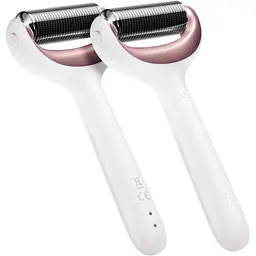 Електронний ролик для обличчя та тіла з мікроголками GESKE MicroNeedle Face & Body Roller 8 в 1 пудровий - мініатюра 2