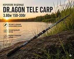 Коропове вудлище Dr.AGON Tele Carp 3.60 м 150-300 г - мініатюра 4