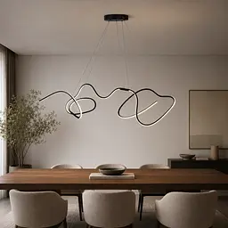 Світлодіодна люстра підвісна Artlight 51020S-BK, 78 Вт, чорна