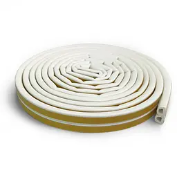 Ущільнювач для дверей клейкий D-подібний 6 м HORST білий (DS-D 9x7,5 WHITE)