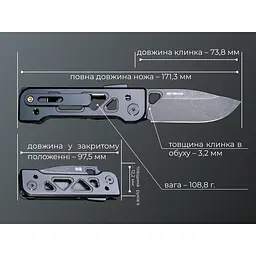 Ніж складаний Weknife Tyro WE24001-1 - мініатюра 12
