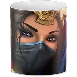 Кухоль GeekLand Mortal Kombat Мортал Комбат китану MK.02.34 330 мл білий - мініатюра 3