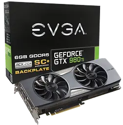 Відеокарта GeForce GTX 980 Ti 6GB Evga SC ACX 2.0 (06G-P4-4995-KR) Б/В