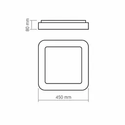 LED світильник VIDEX EDGE-SC-72W-WHITE (VLE-ESC-72W) - мініатюра 3