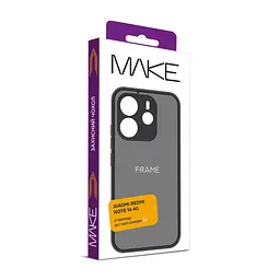 Чохол MAKE Xiaomi Redmi Note 14 4G Frame Black - мініатюра 2