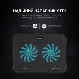 Підставка для охолодження ноутбука GamePro (CP413) - мініатюра 13
