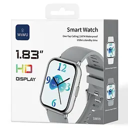 Смарт-годинник WiWU SW09 Smart sports watch (call version) Silver - мініатюра 5