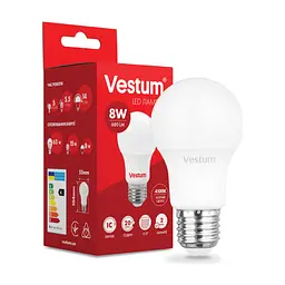 Лампочка Vestum A55 8W 4100K 220V E27 (1-VS-1107)
