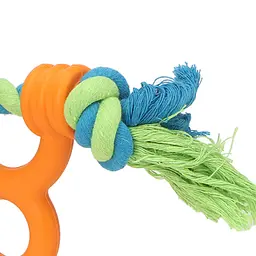 Іграшка-канат для собак Derby Dog Rope Toy with TPR Tug Handle - мініатюра 7