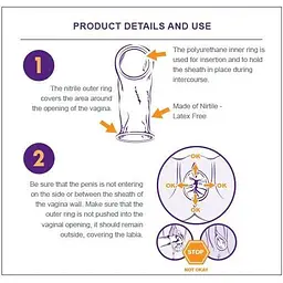 Жіночі презервативи (фемідоми) The Female Health Company FC2 Female Condom - мініатюра 5