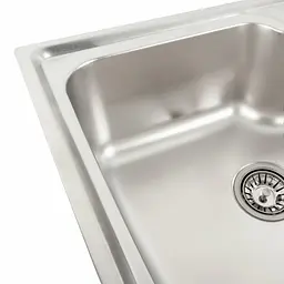 Кухонна мийка з нержавіючої сталі Platinum сатин 5845 (0,8/180 мм), R, Satin - мініатюра 9