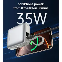 Зовнішній акумулятор Choetech B832-GO 10000mAh 35W Silver [156580] - мініатюра 4