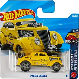 Базова машинка Hot Wheels Drag Racers Pass'n Gasser жовта (5785) JJK30-N521