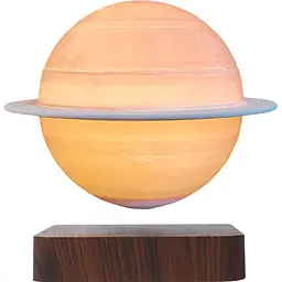 Нічний світильник HCNT Levitating Lamp Saturn Dark Wood Grain (SIM10-GW5-S) [137664]