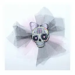 Брошка-заколка Santa Muerte Pink