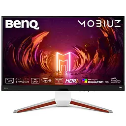 Монітор TFT 32 BenQ EX3210U, 4K UHD, IPS, 144Hz, 1 мс, HDMI, DP, USB-hub, HAS, колонки, білий
