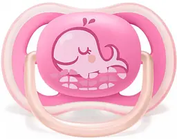 Пустушка Philips Avent Ultra Air для дівчинки з декором, 6-18 місяців, 2 шт. (SCF085/04) - мініатюра 2