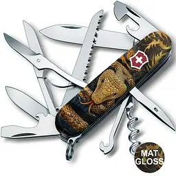Ніж Victorinox Huntsman Zodiac 91мм 15функ Дерев'яна змія
