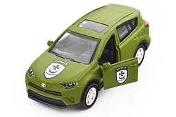 Іграшкова машинка позашляховик Toyota RAV4 Шеврони Героїв Буревий KM6198 TechnoDrive - мініатюра 6