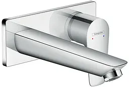 Змішувач Hansgrohe Talis E для раковини зі стіни прихований монтаж 165 мм хромований 71732000 Хром
