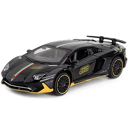 Колекційна металева модель автомобіля Lamborghini Aventador LP 780-4 з інерцією, світлом та звуком 1:32 - мініатюра 3