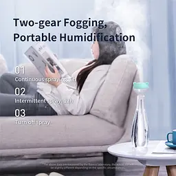 Зволожувач повітря портативний Baseus Magic Wand Portable Humidifier на 6-12 годин білий - мініатюра 9