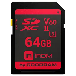 Карта пам'яті Memory card SD 64Gb GoodRAM IRDM SDXC V60 UHS-II U3 ​​Retail
